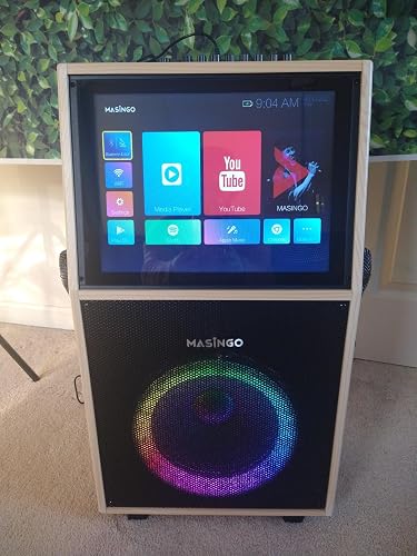 Amazon.co.jp: Masingoカラオケ 歌詞表示用タブレット付属 ワイヤレス